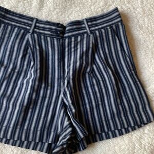 Striped Blue Women's Shorts